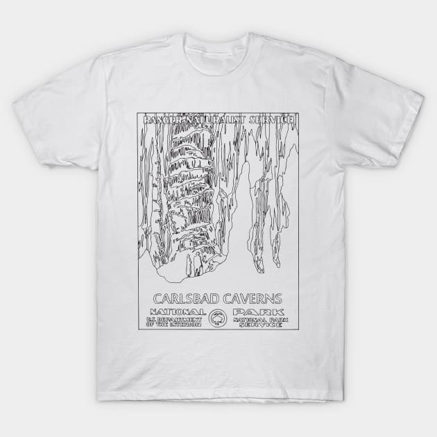 CARLSBAD CAVERNS T-Shirt by TheCosmicTradingPost